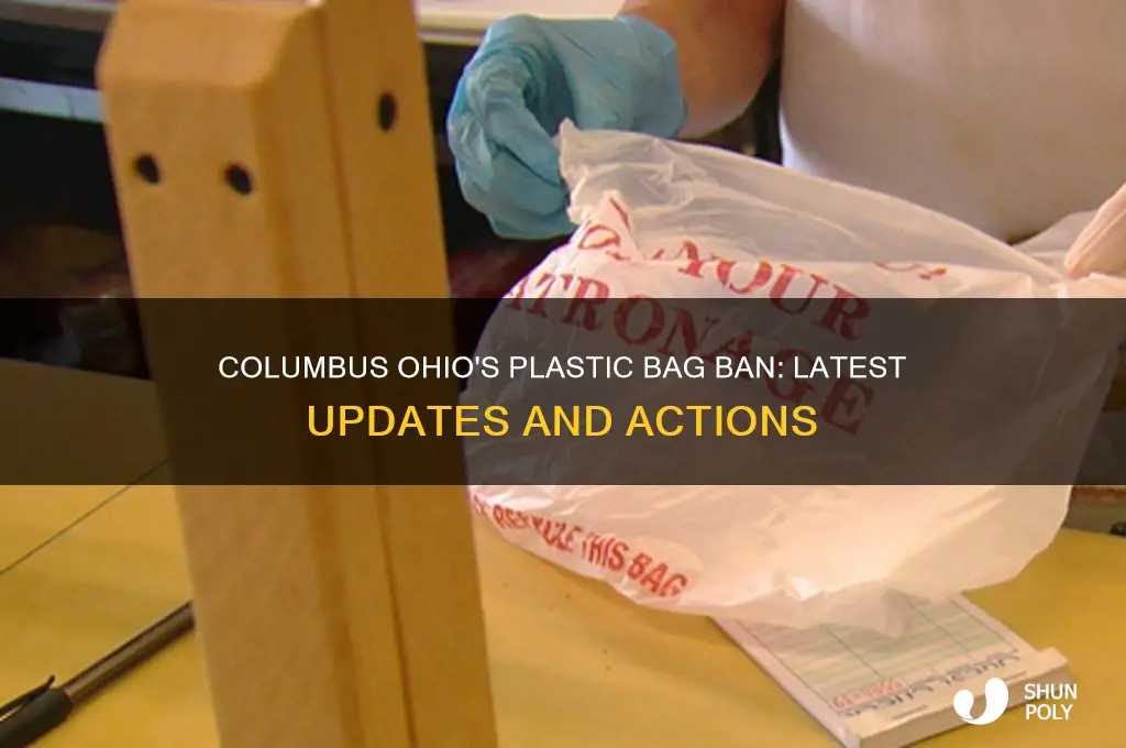 what is happening about banning plastic bags in columbus ohio