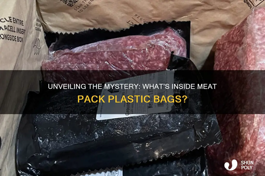 what is in plastic bag in meat packs