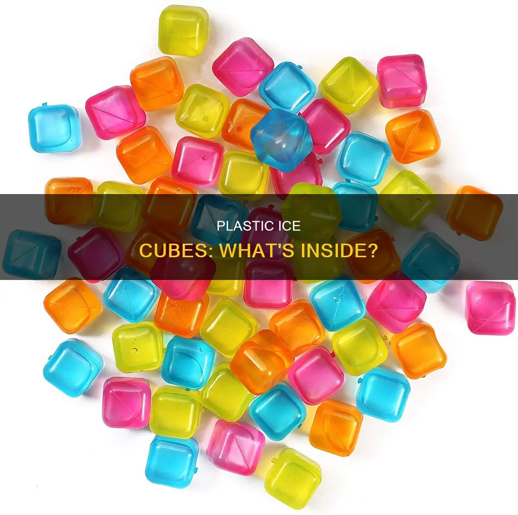 what is in plastic ice cubes