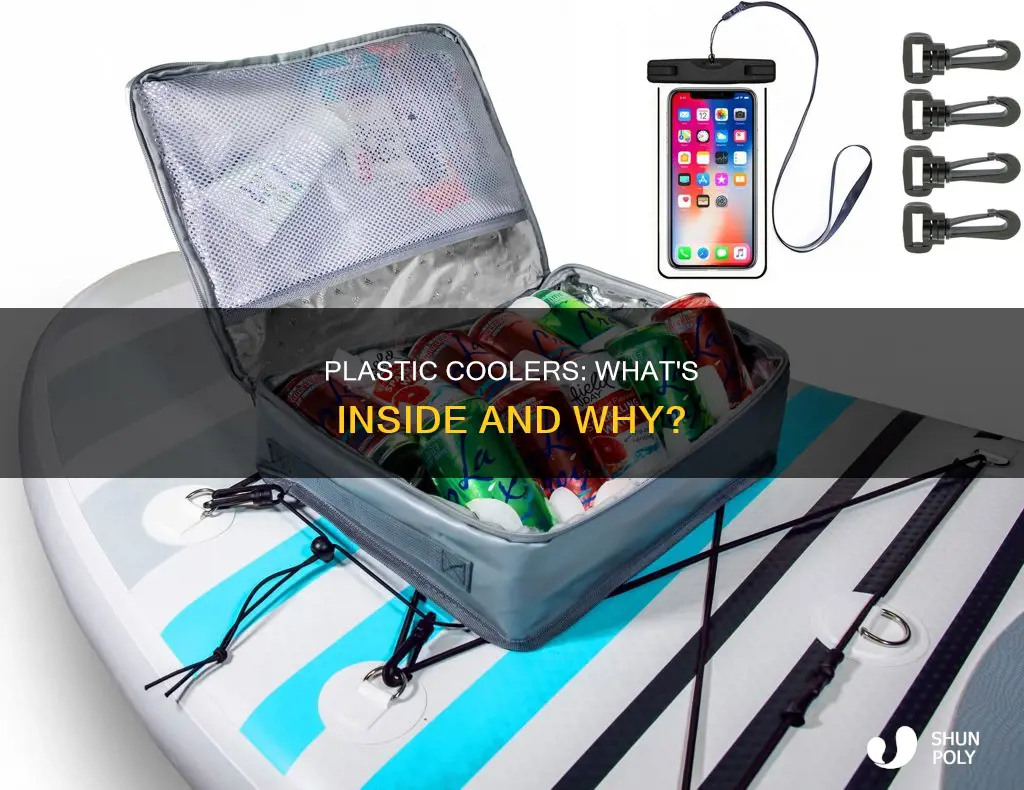 what is inside a plastic cooler