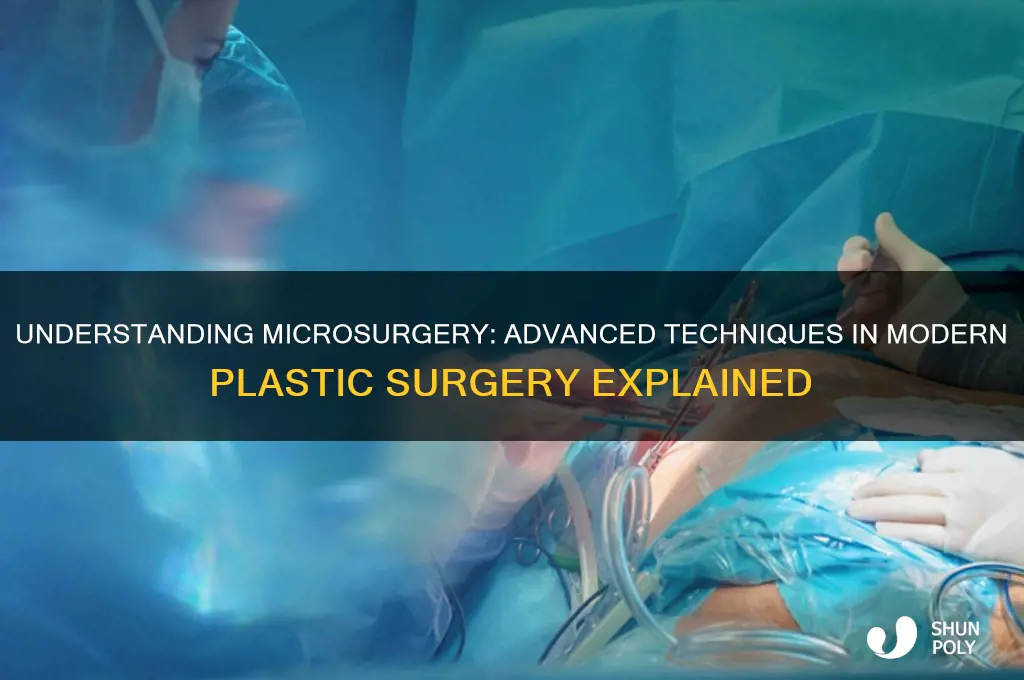 what is microsurgery in plastic surgery