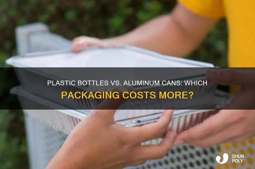what is more expensive plastic bottle or aluminun can