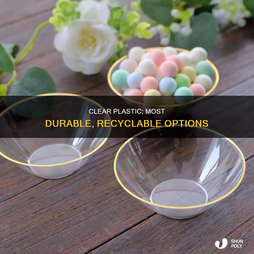 what is most durable clear plastic recyclable