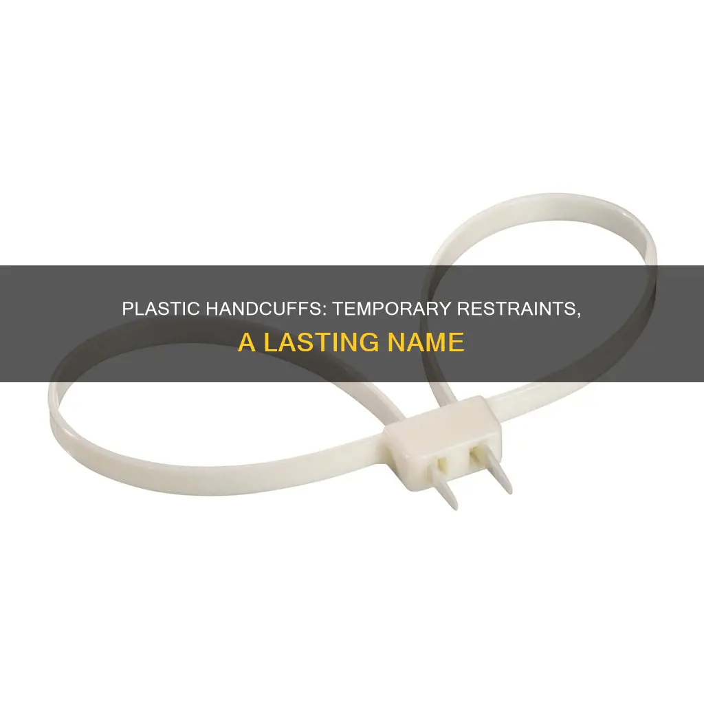 what is name for plastic temporary handcuffs