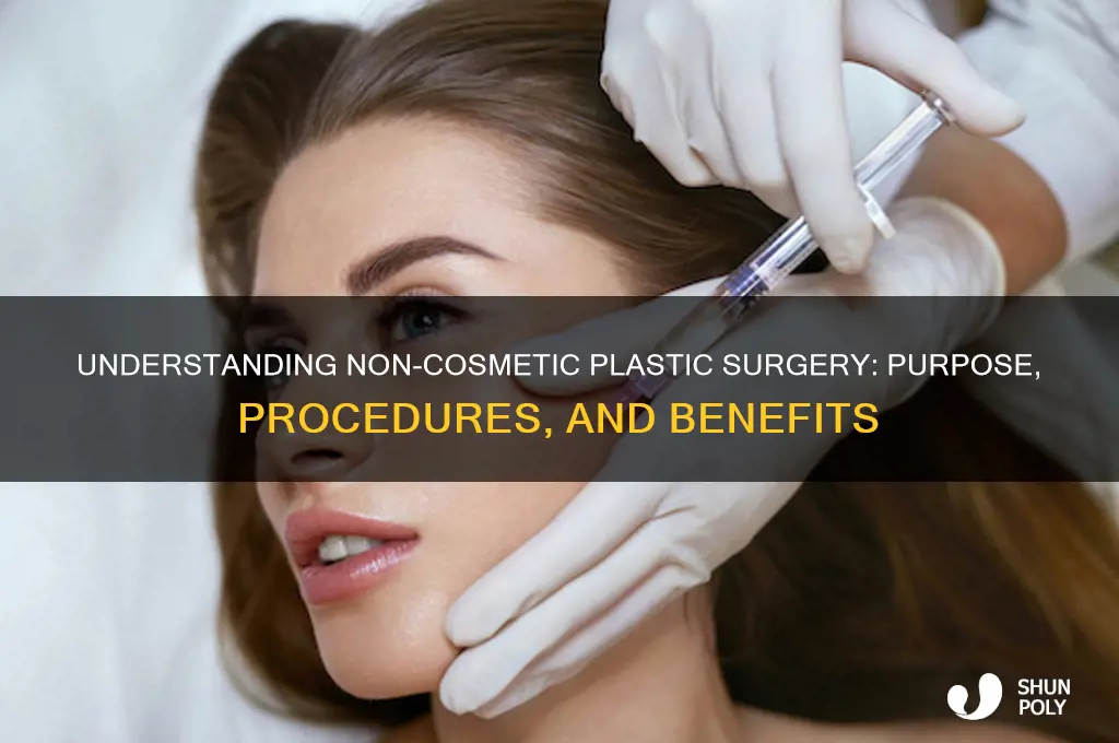 what is non cosmetic plastic surgery