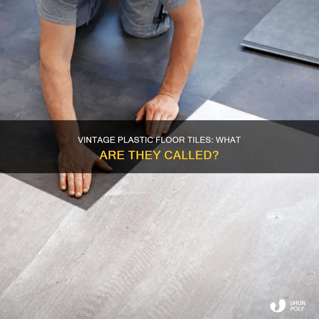 what is old plastic floor tiles called