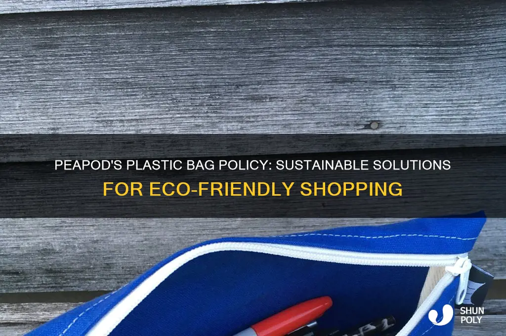 what is peapod doing about plastic bags