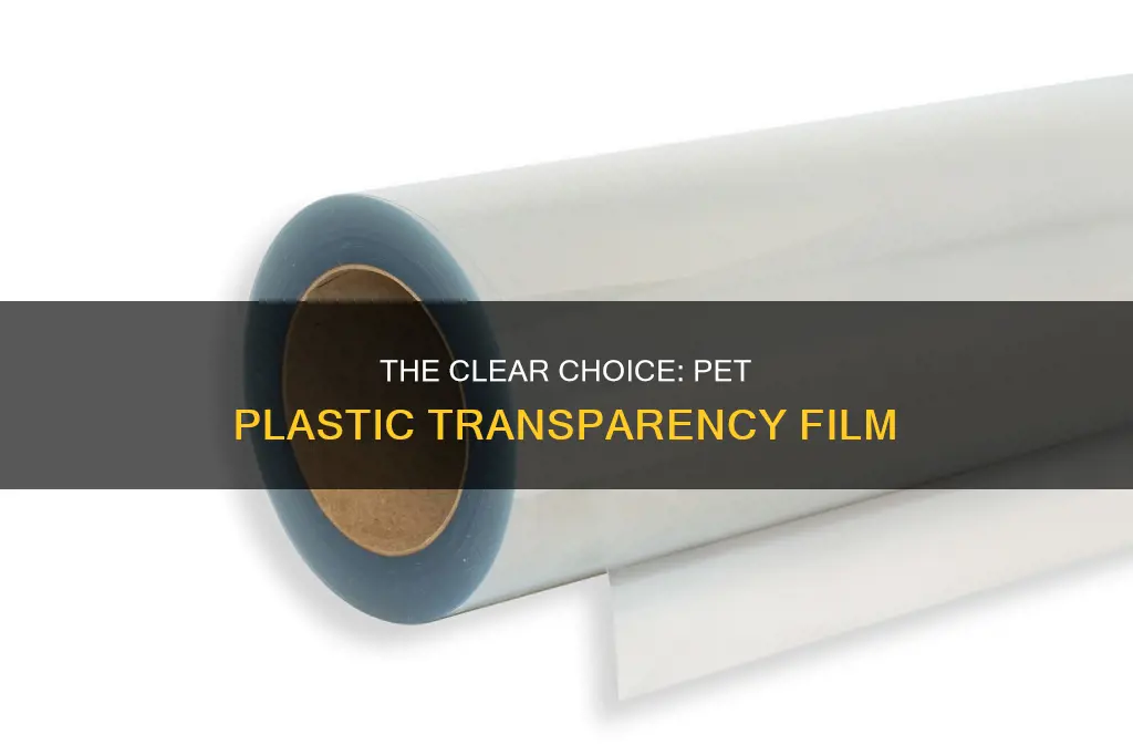what is pet plastic transparency film