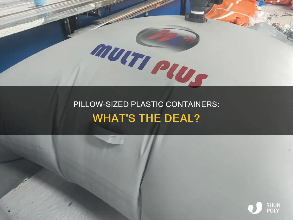 what is pillow size plastic container