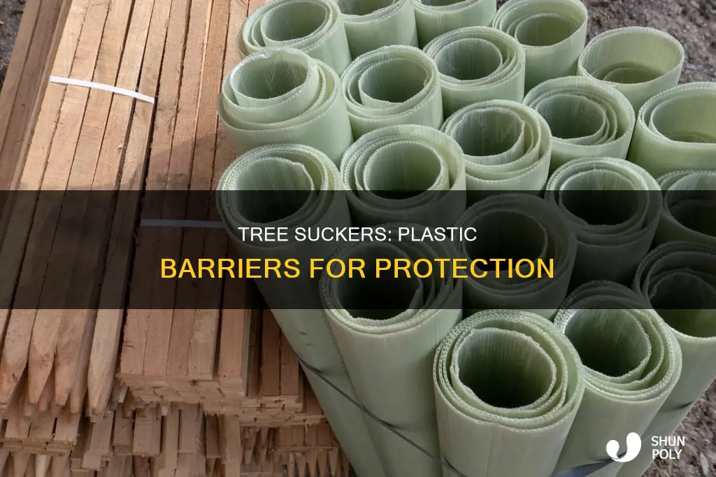 what is plastic barrier for tree suckers