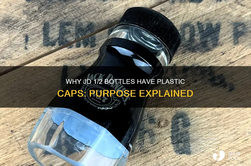 what is plastic cap on jd 1 2 bottles for