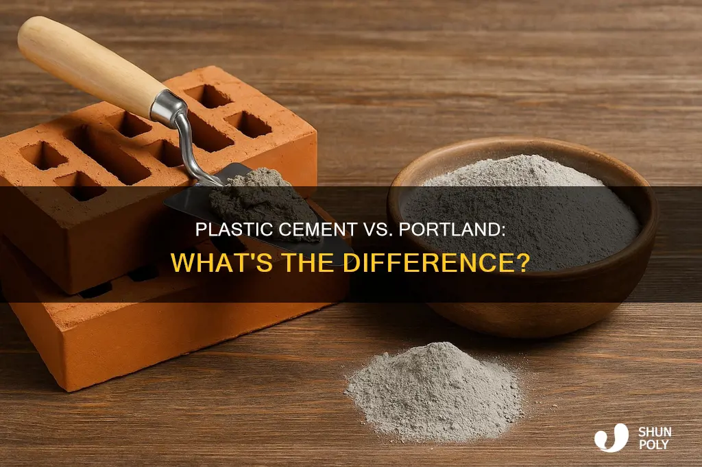 what is plastic cement vs portland
