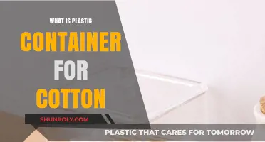 Storage Solution: Plastic Containers for Cotton