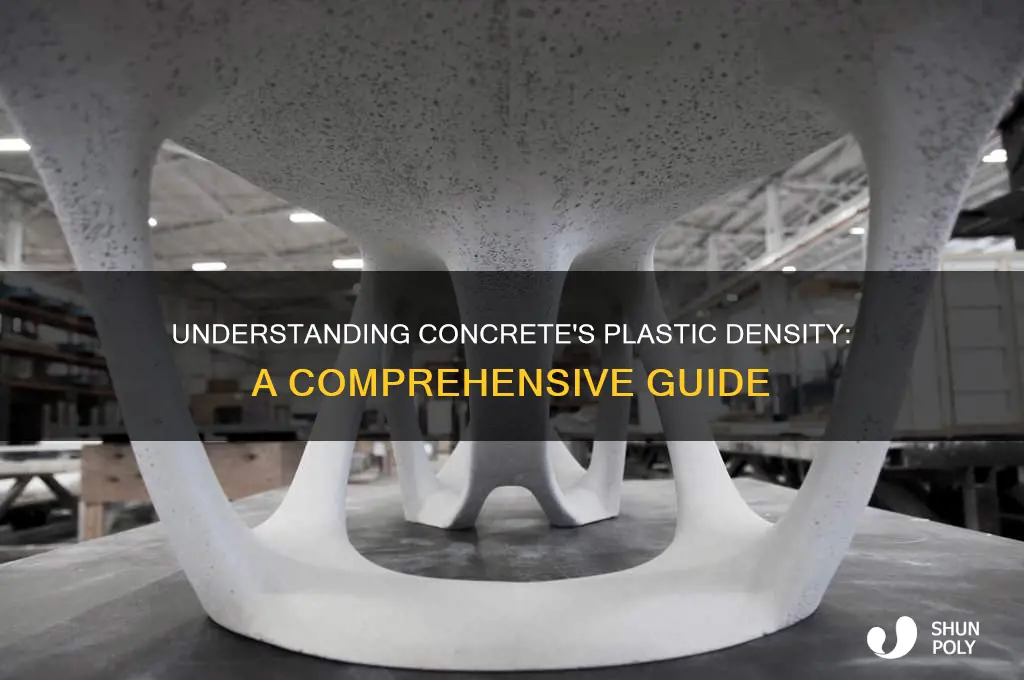 what is plastic density of concrete