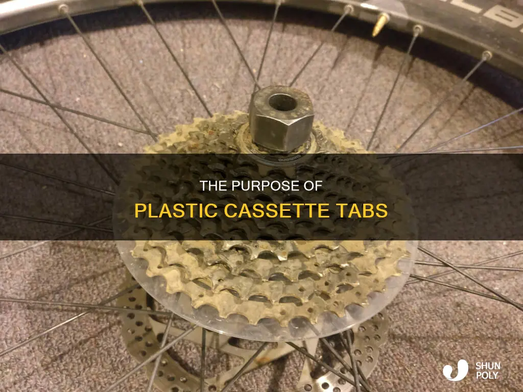 what is plastic disk behind cassette for