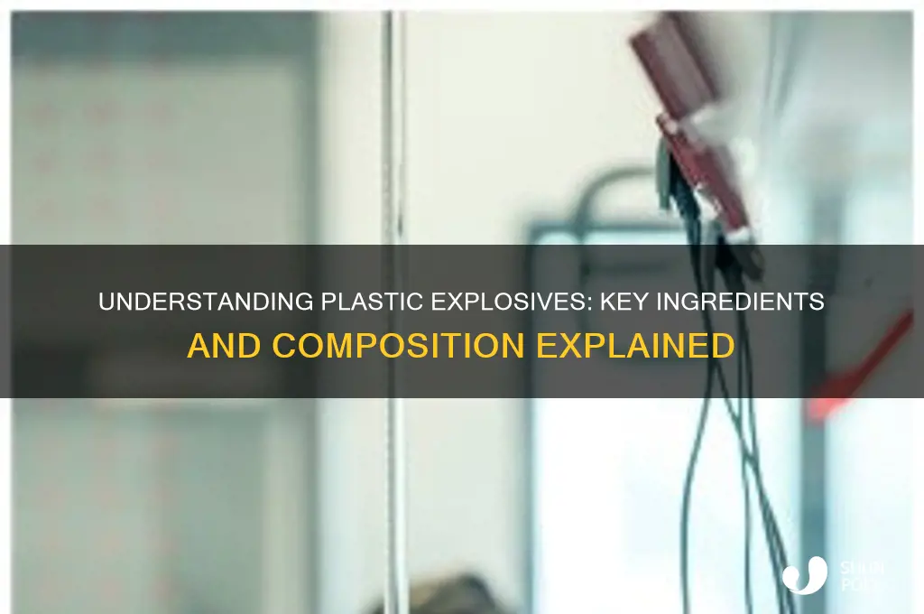 what is plastic explosive made of