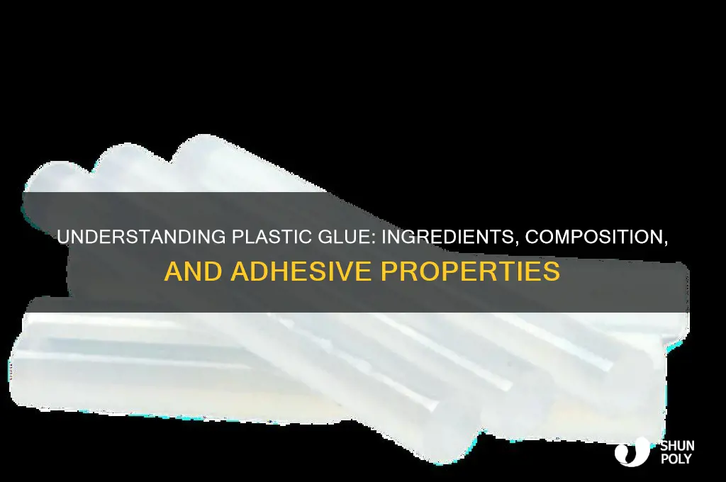 what is plastic glue made of