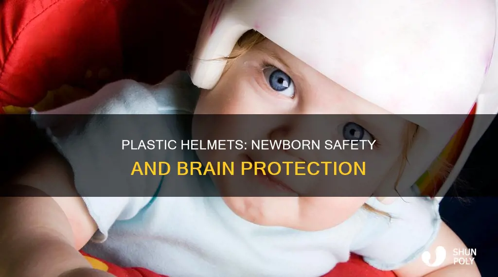 what is plastic helmet on newborn for