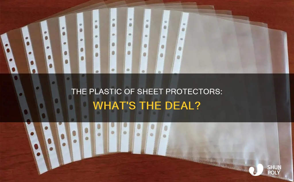 what is plastic of sheet protectors