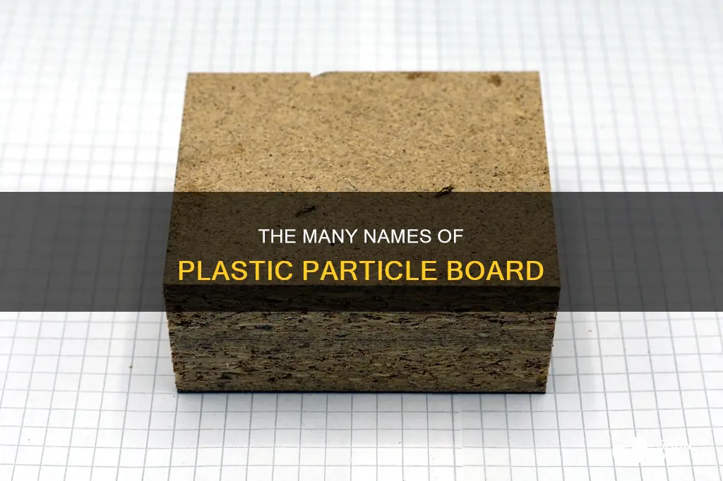 what is plastic particle board called