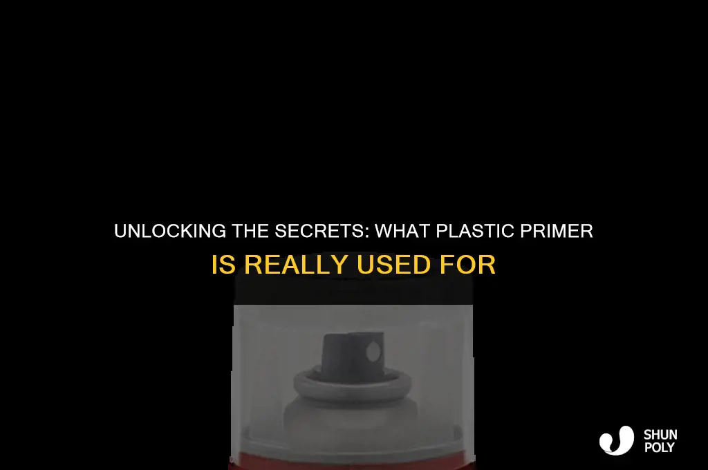 what is plastic primer used for