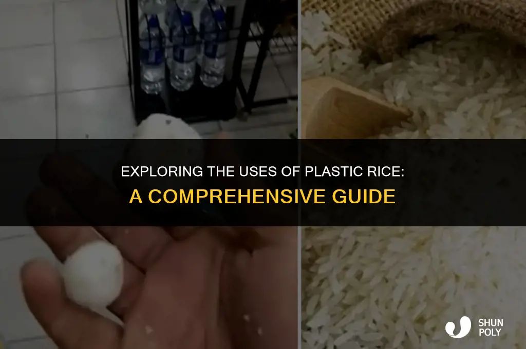 what is plastic rice used for