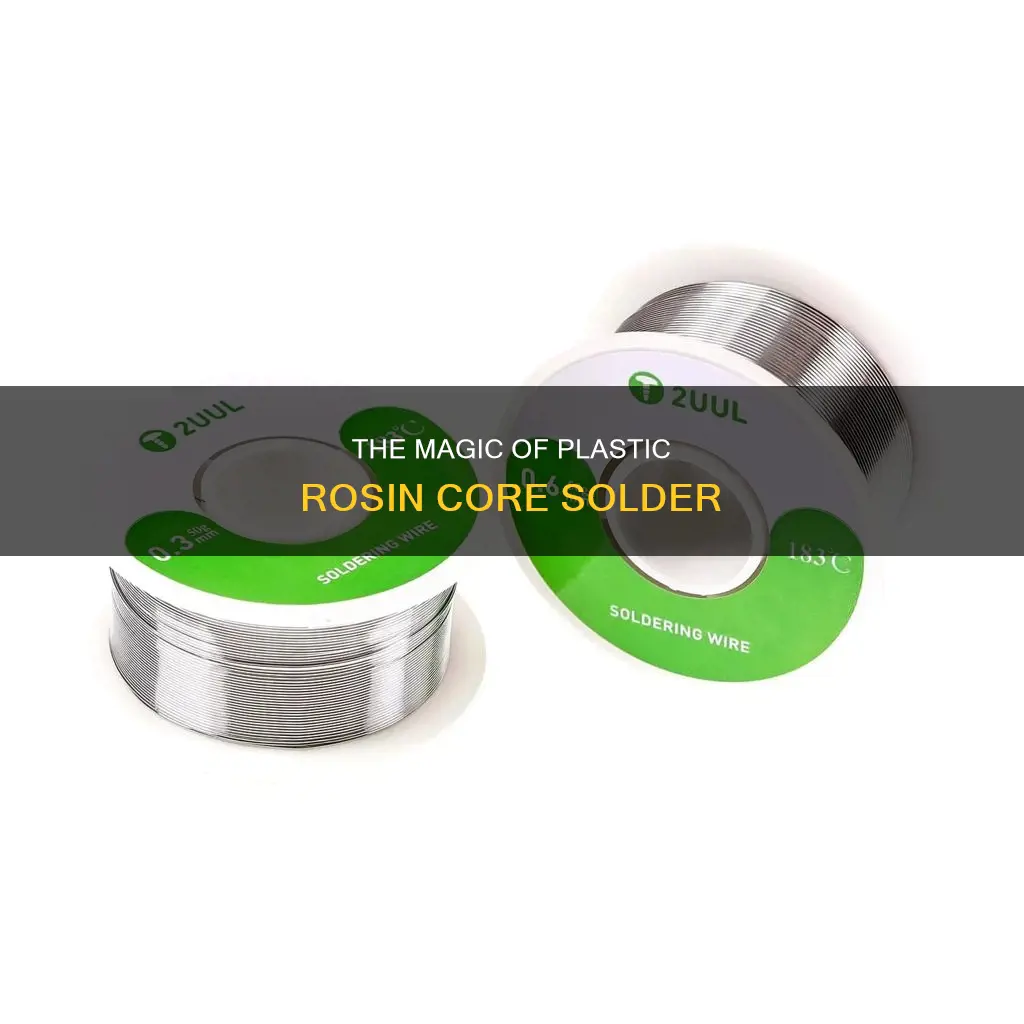 what is plastic rosin core solder