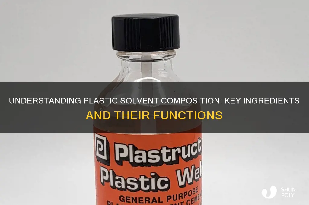 what is plastic solvent made of
