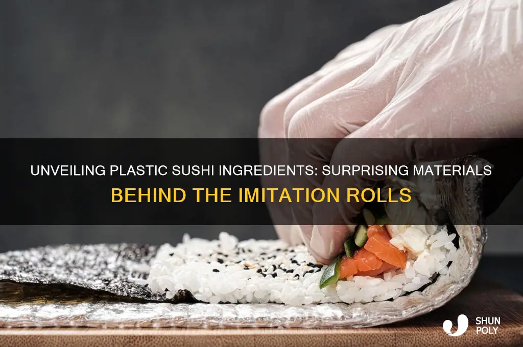 what is plastic sushi made of