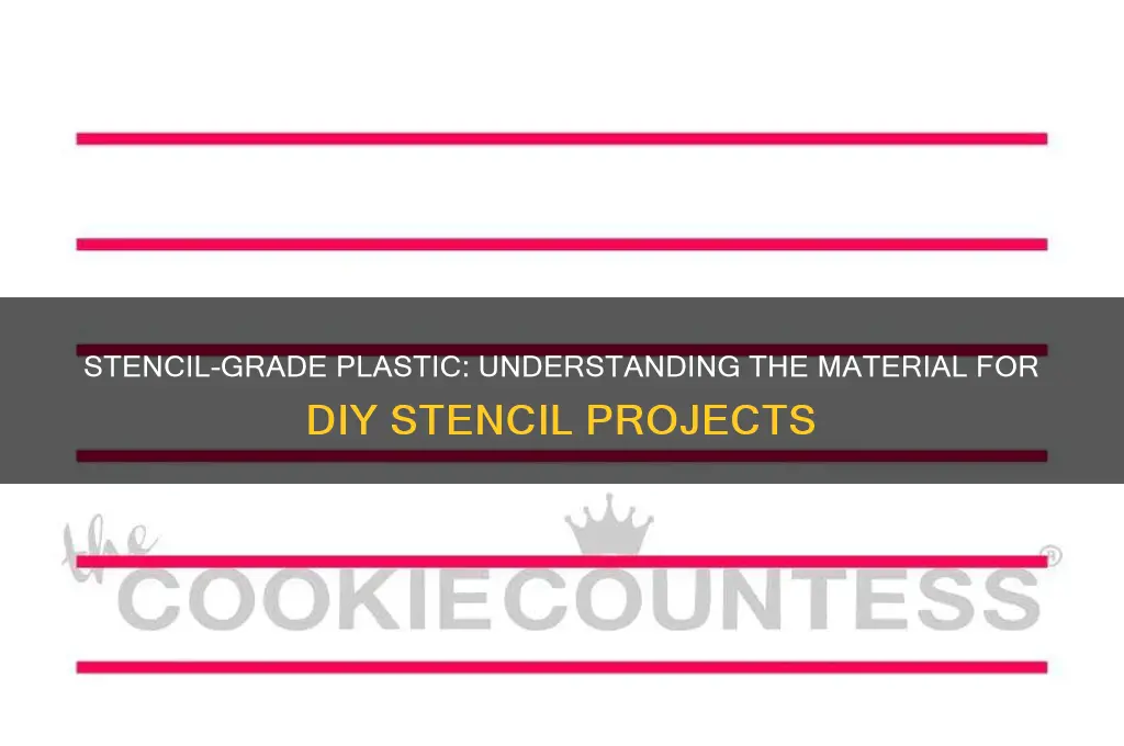 what is plastic that you make stencils out of called