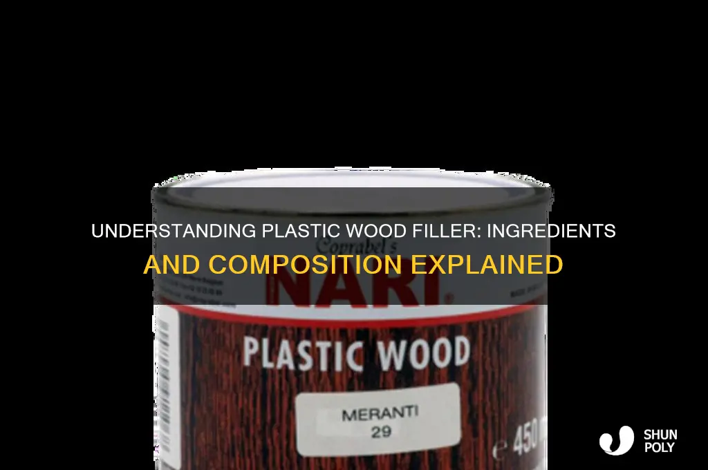 what is plastic wood filler made of