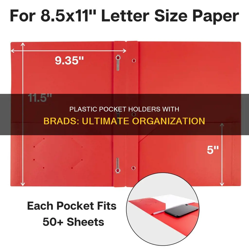 what is plastics pocket holders with brads