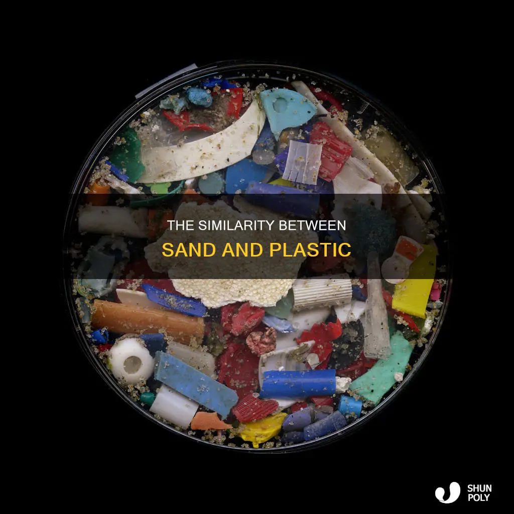 what is same between sand and plastic