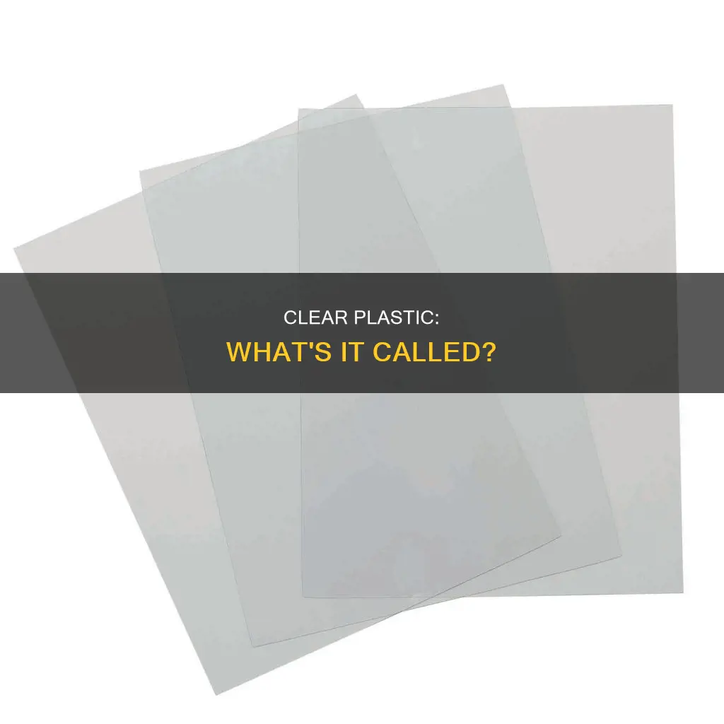 what is see through plastic called