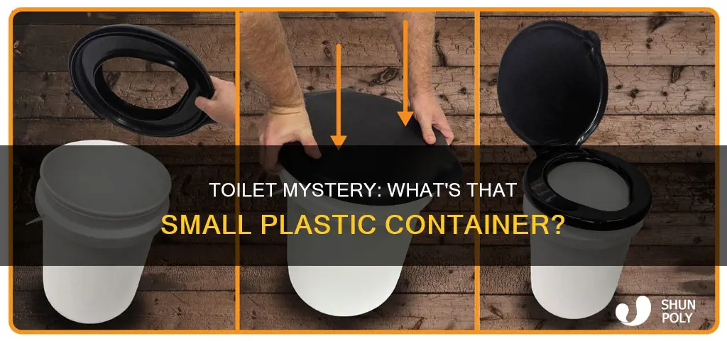 what is small plastic container attached inside the toilet seat