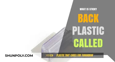 The Many Names of Sticky Back Plastic