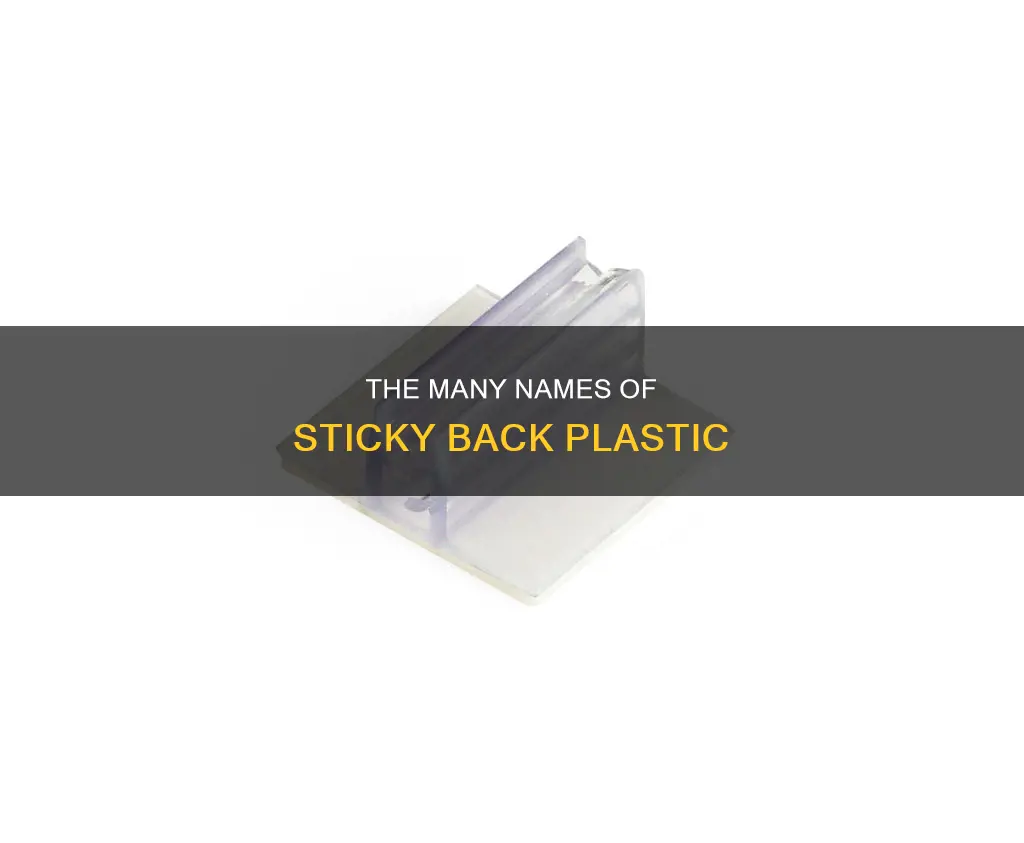 what is sticky back plastic called