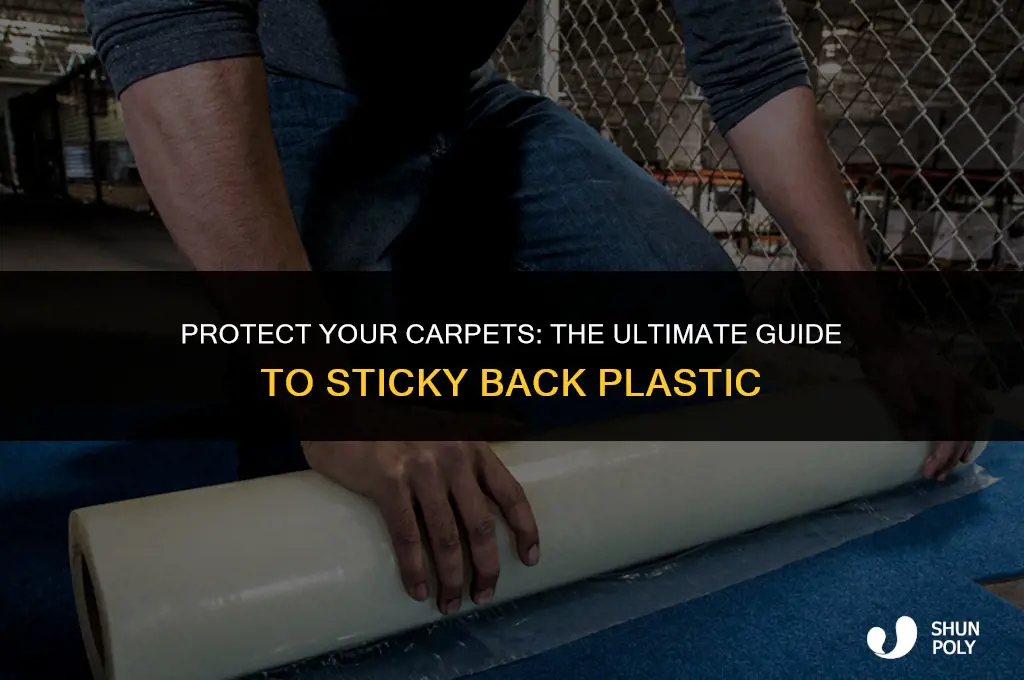 what is sticky back plastic to cover carpet called
