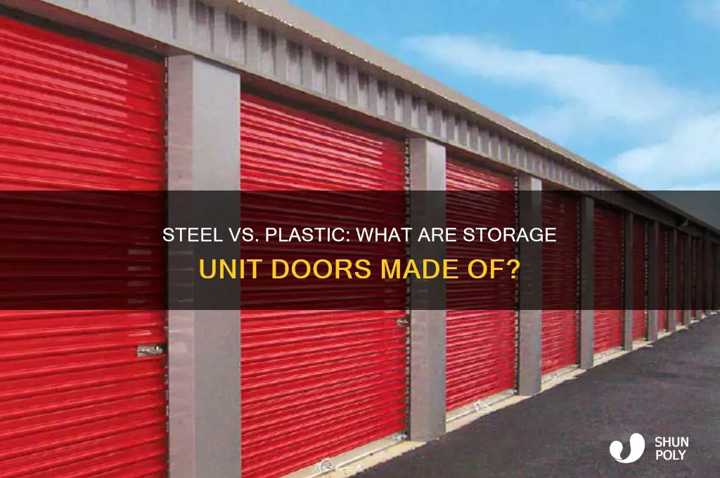 what is storage unit door made of steel or plastic