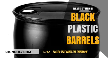Black Plastic Barrels: What's Inside?