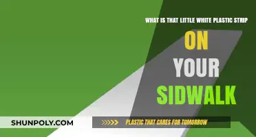 Unraveling the Mystery of the White Plastic Strip on Your Sidewalk