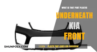 Understanding the Plastic Component Underneath Your Kia's Front Bumper
