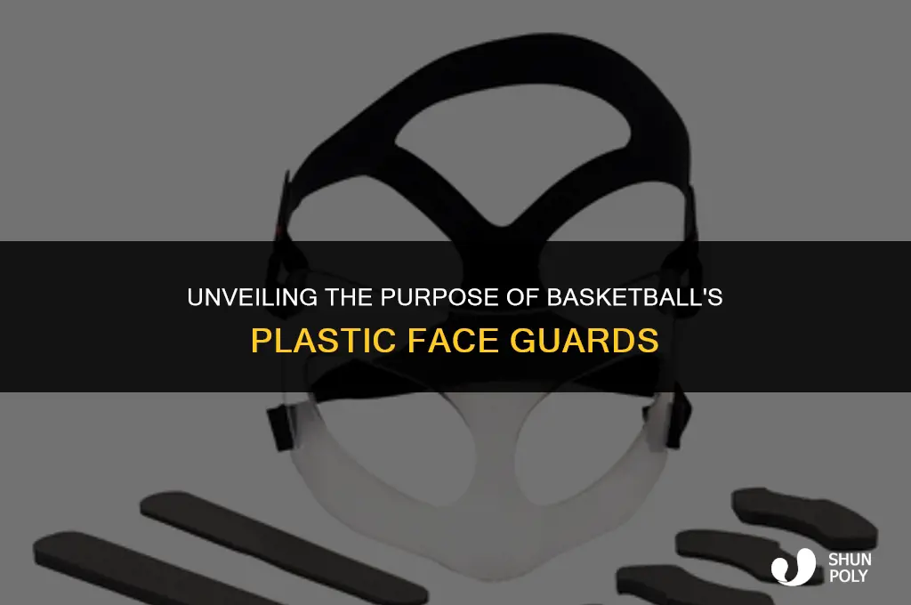 what is that plastic face guard in basketball