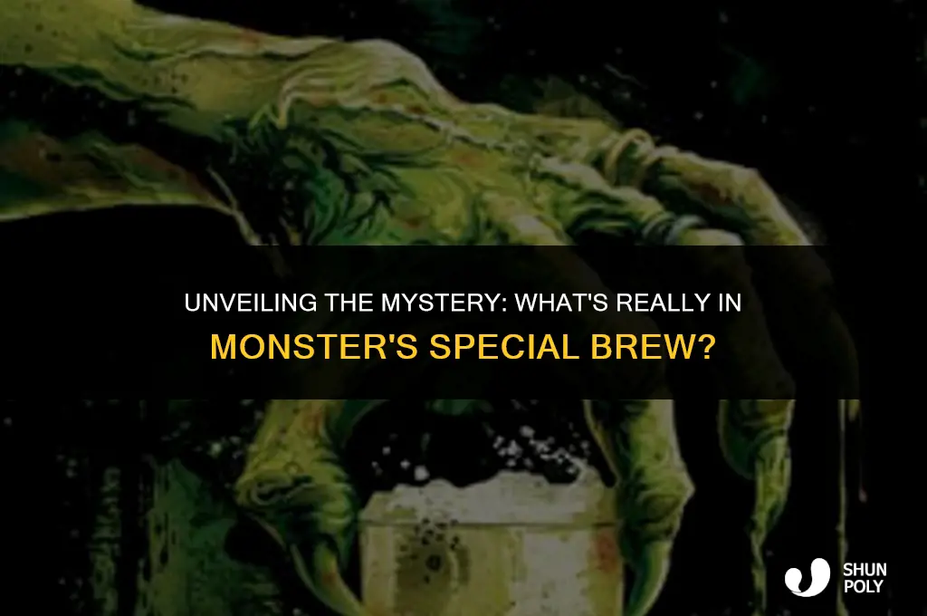 what is that plastic in monster special brew