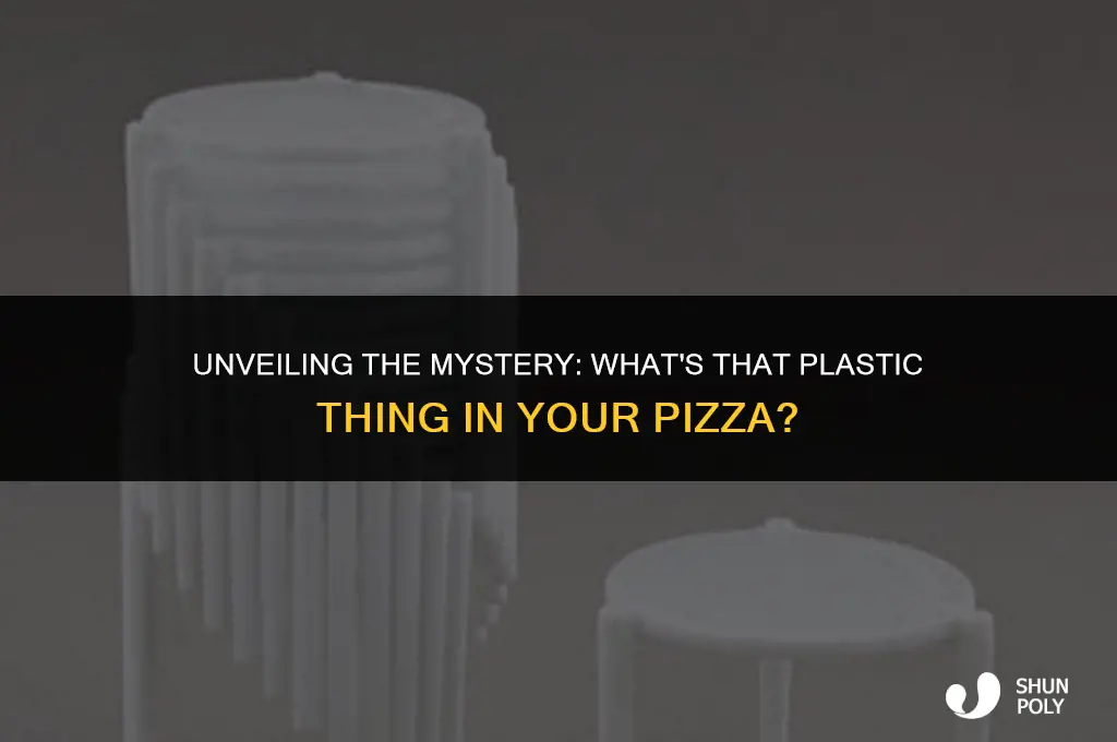 what is that plastic thing in the center of pizza