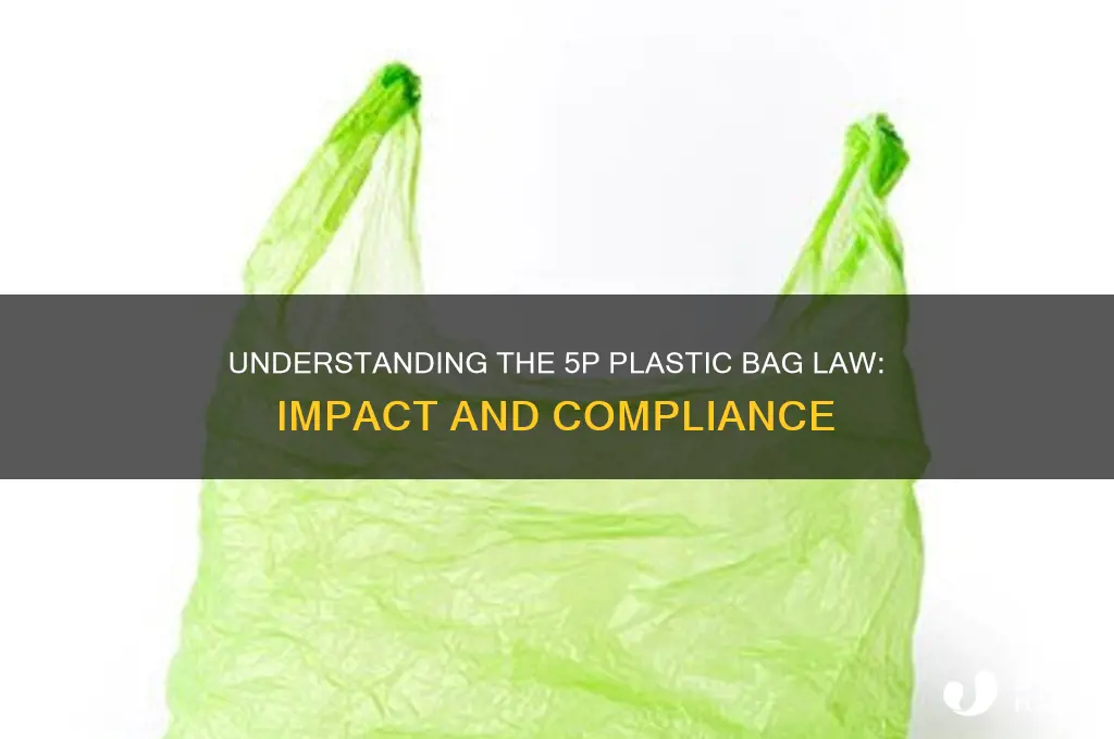 what is the 5p plastic bag law