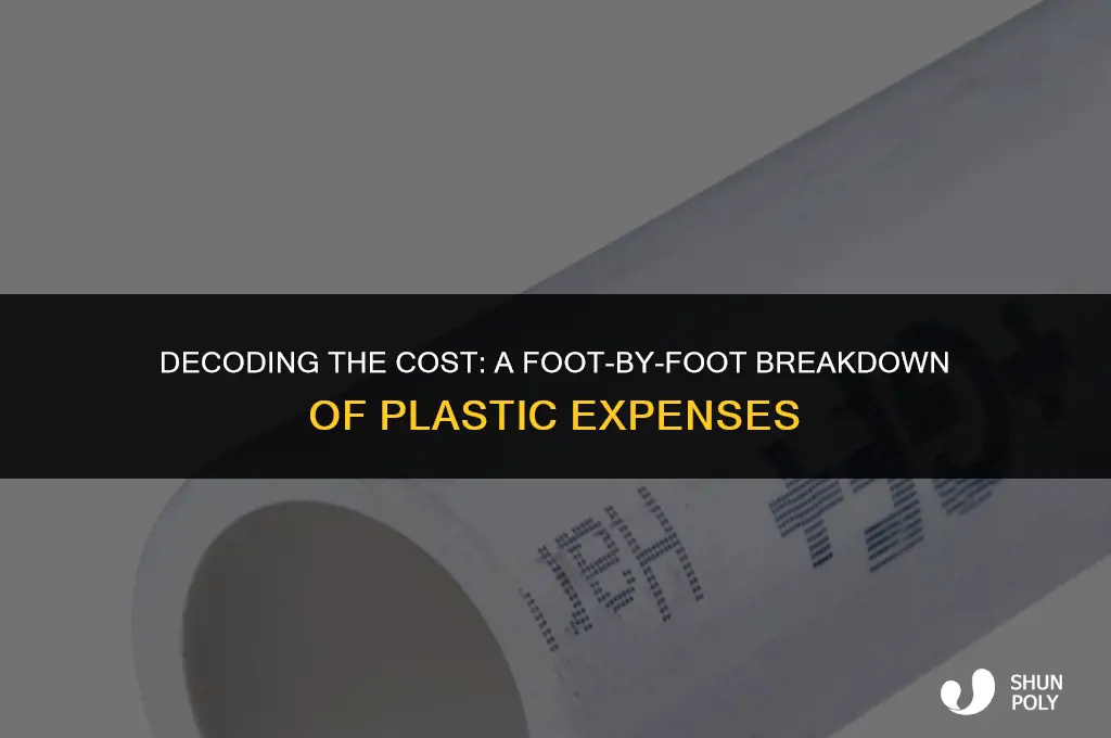 what is the average amount of plastic cost per foot