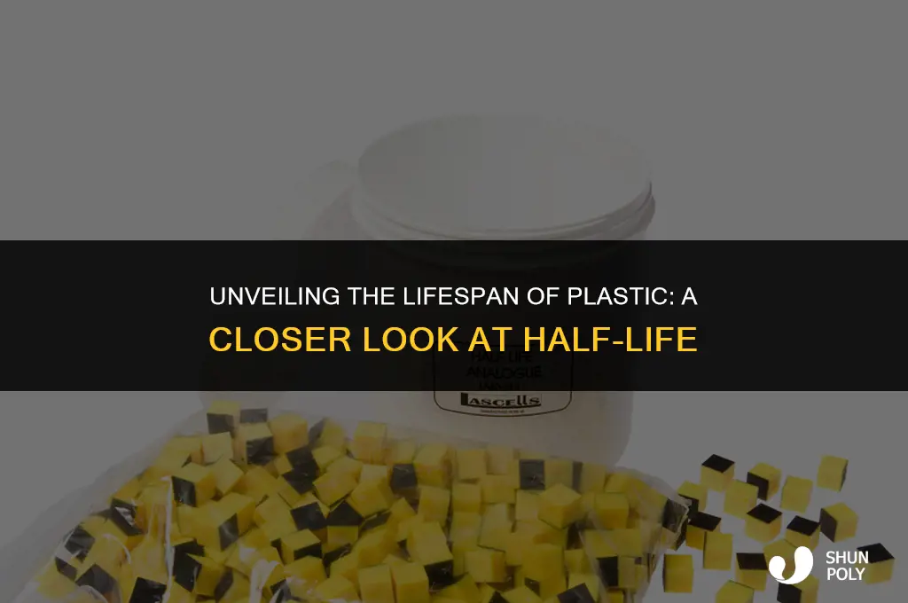 what is the average half life for plastic products