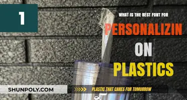 Unleashing Creativity: The Ideal Font for Personalizing Plastics