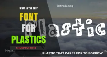 Choosing the Perfect Font for Plastics